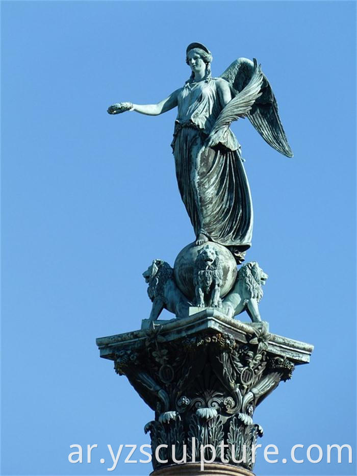 bronze angel statue